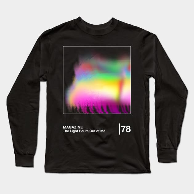 Magazine / Minimalist Style Graphic Design Long Sleeve T-Shirt by saudade